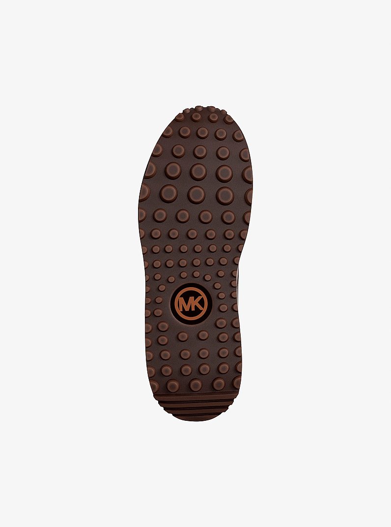 Dax Burnished Trainer in CHOCOLATE | Michael Kors