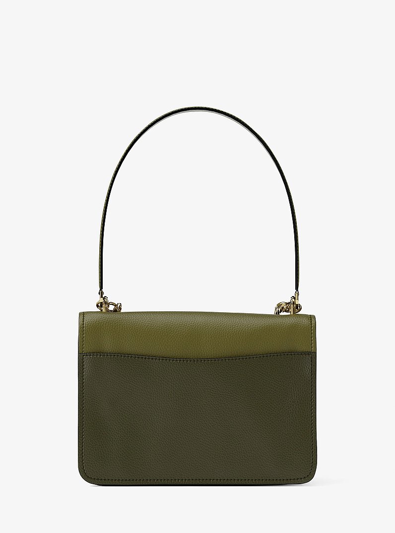 Umh&auml;ngetasche Claire Small aus Leder in Blockfarben in PISTAZIE MLT | Michael Kors