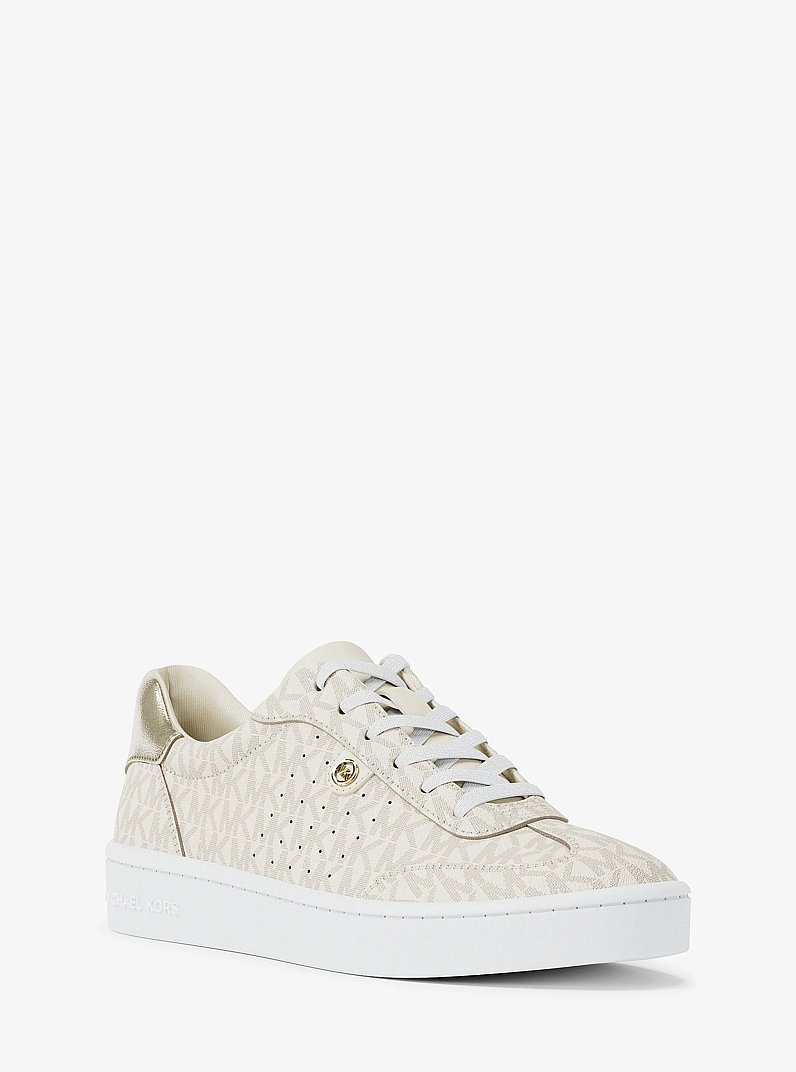 Scotty Signature Logo Sneaker in VANILLA COMBO | Michael Kors