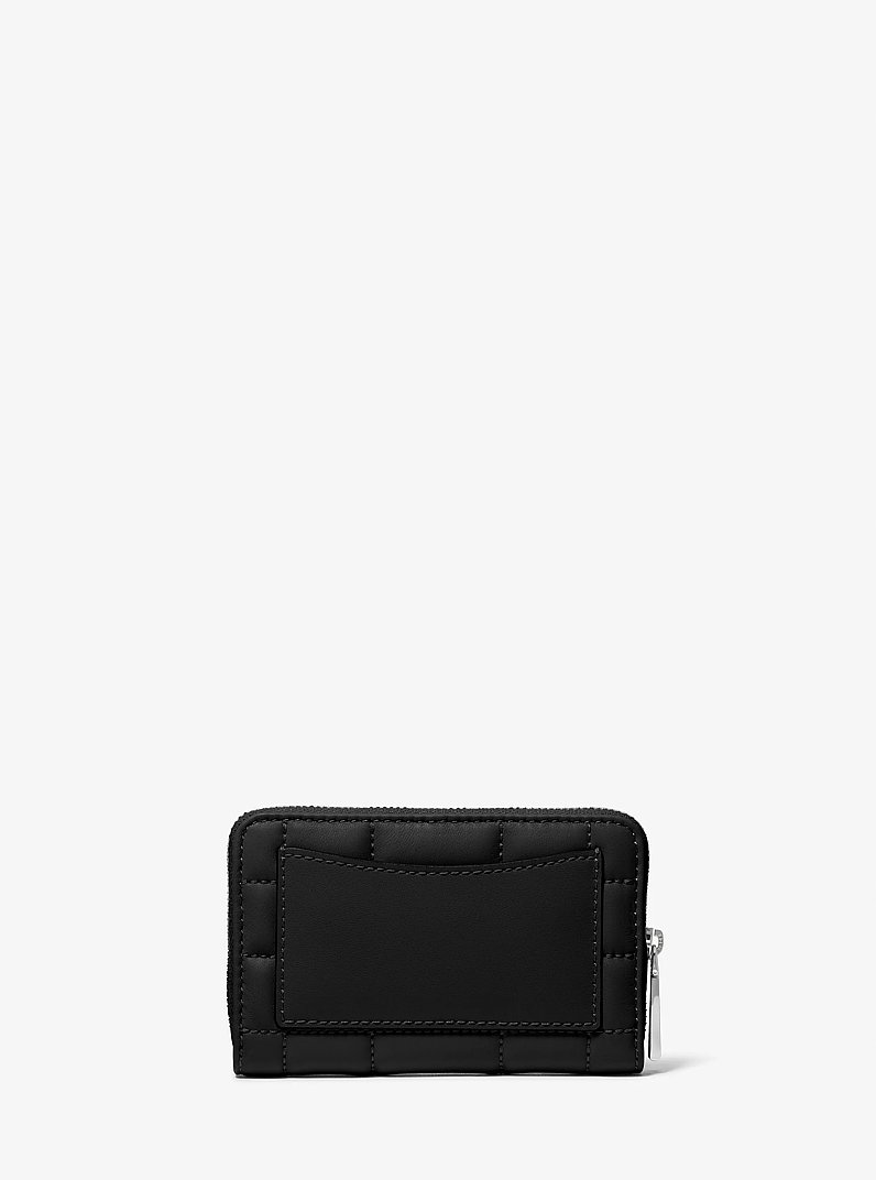 Small Quilted Leather Wallet in BLACK | Michael Kors