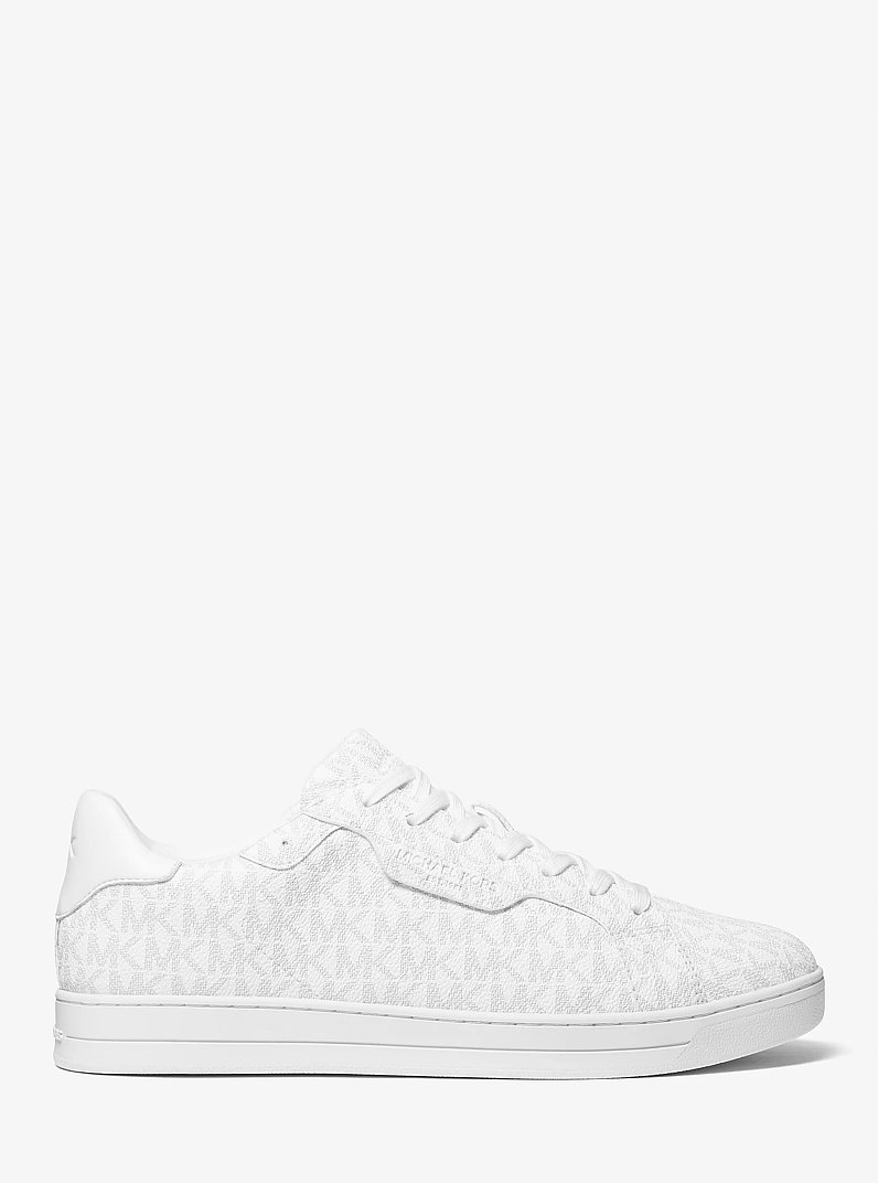 Keating Signature Logo Sneaker in BRIGHT WHT | Michael Kors