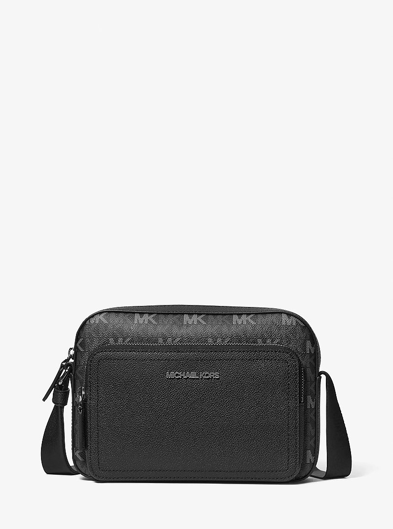 Cooper Signature Logo Flight Bag in BLACK | Michael Kors