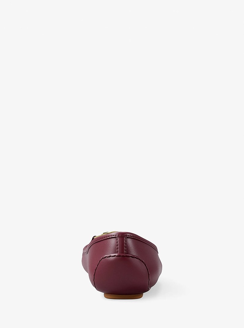 Fulton Leather Moccasin  in MAROON | Michael Kors