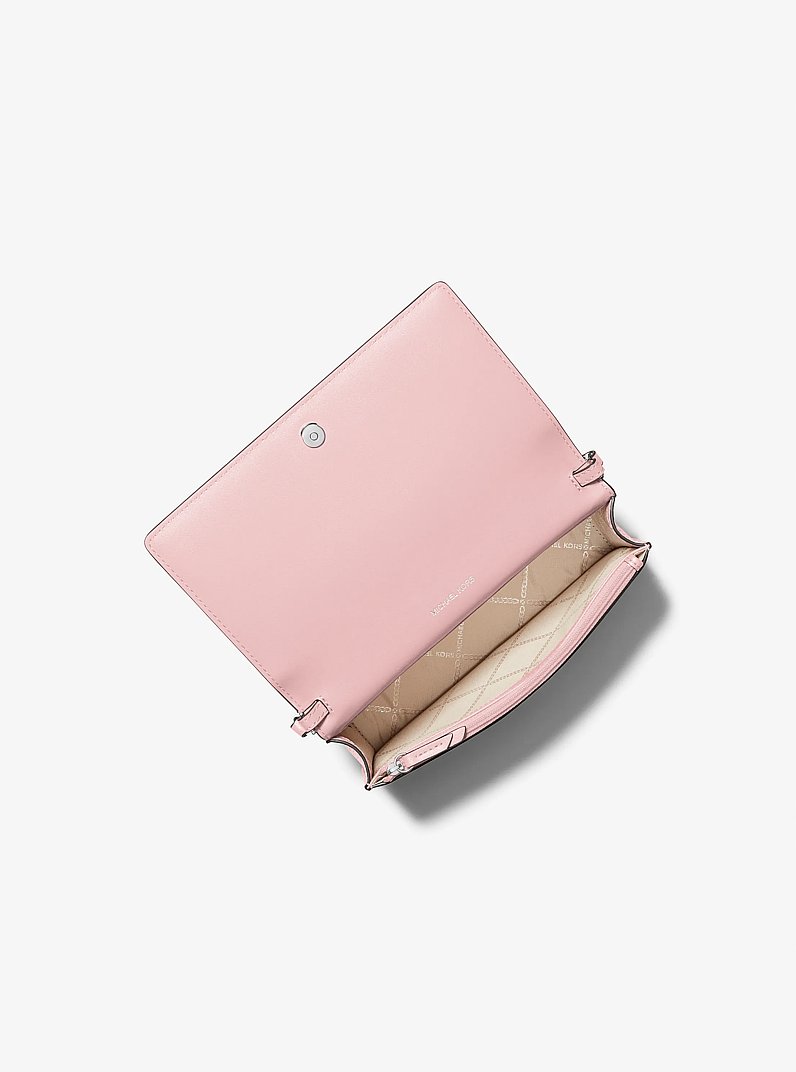 Jet Set Medium Pebbled Leather Crossbody Bag in SMOKEY ROSE | Michael Kors