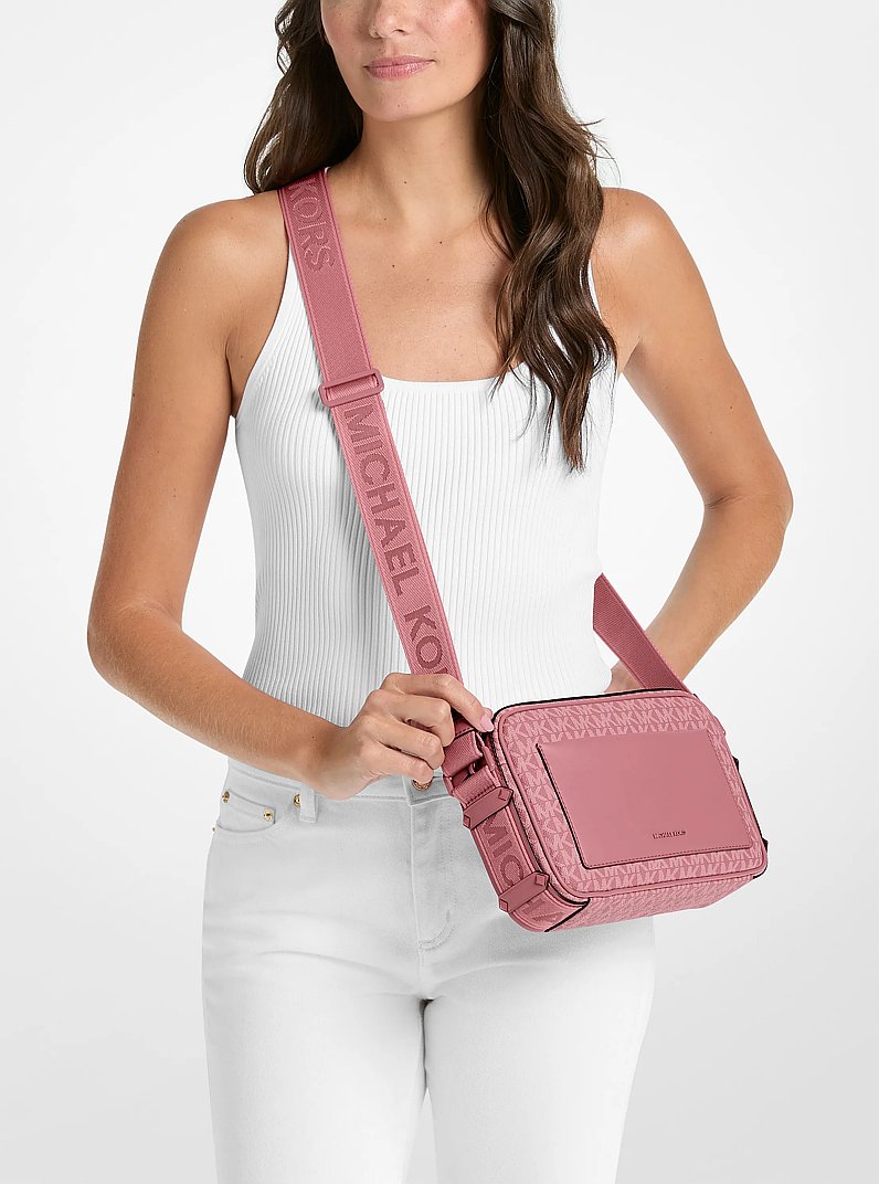 Maeve Large Signature Logo Crossbody Bag in ROSEWOOD | Michael Kors