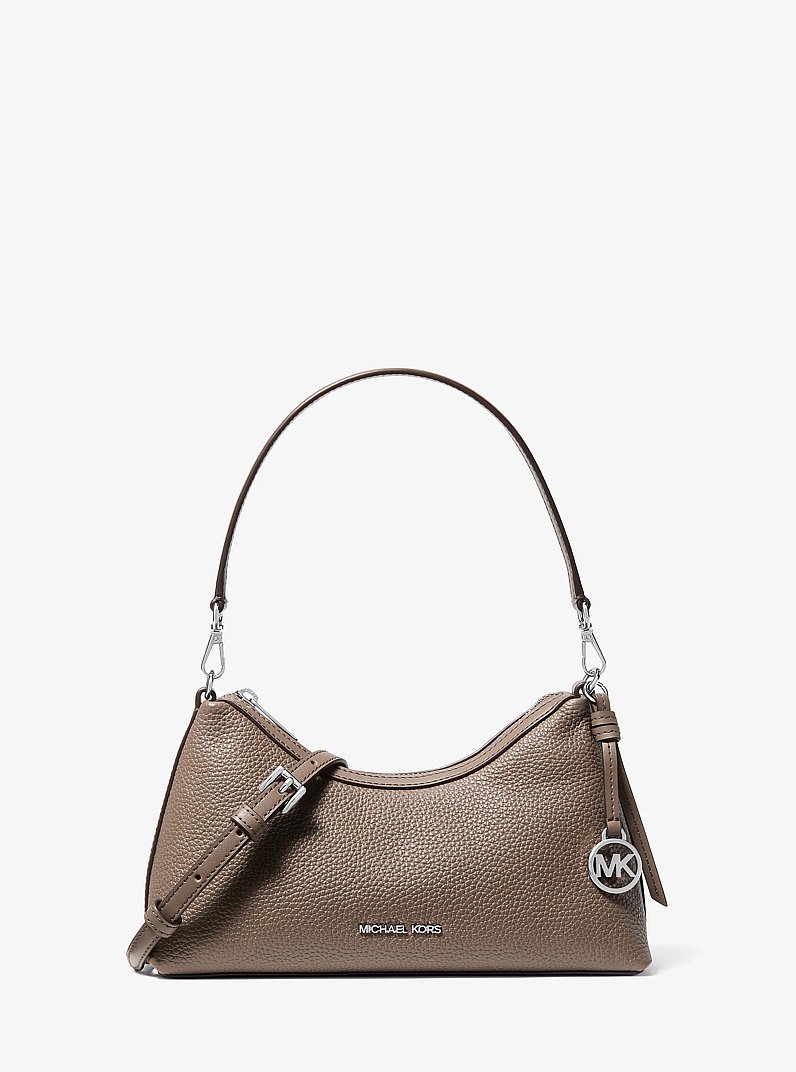 Petit sac &agrave; bandouli&egrave;re convertible Sammy en cuir grain&eacute; in CHAMPIGNON | Michael Kors