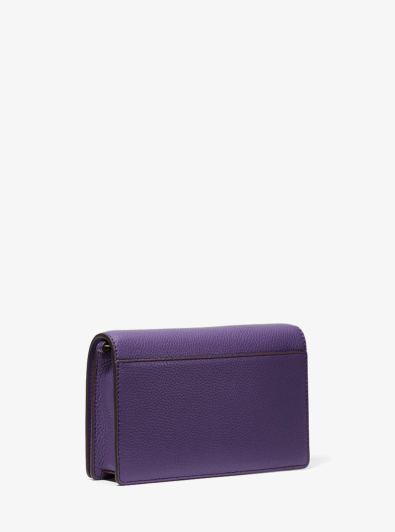Jet Set Medium Pebbled Leather Crossbody Bag in IRIS | Michael Kors