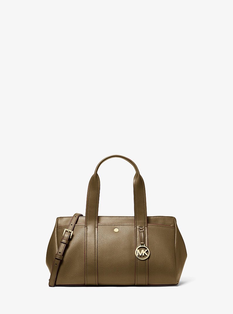 Foster Small Pebbled Leather Satchel