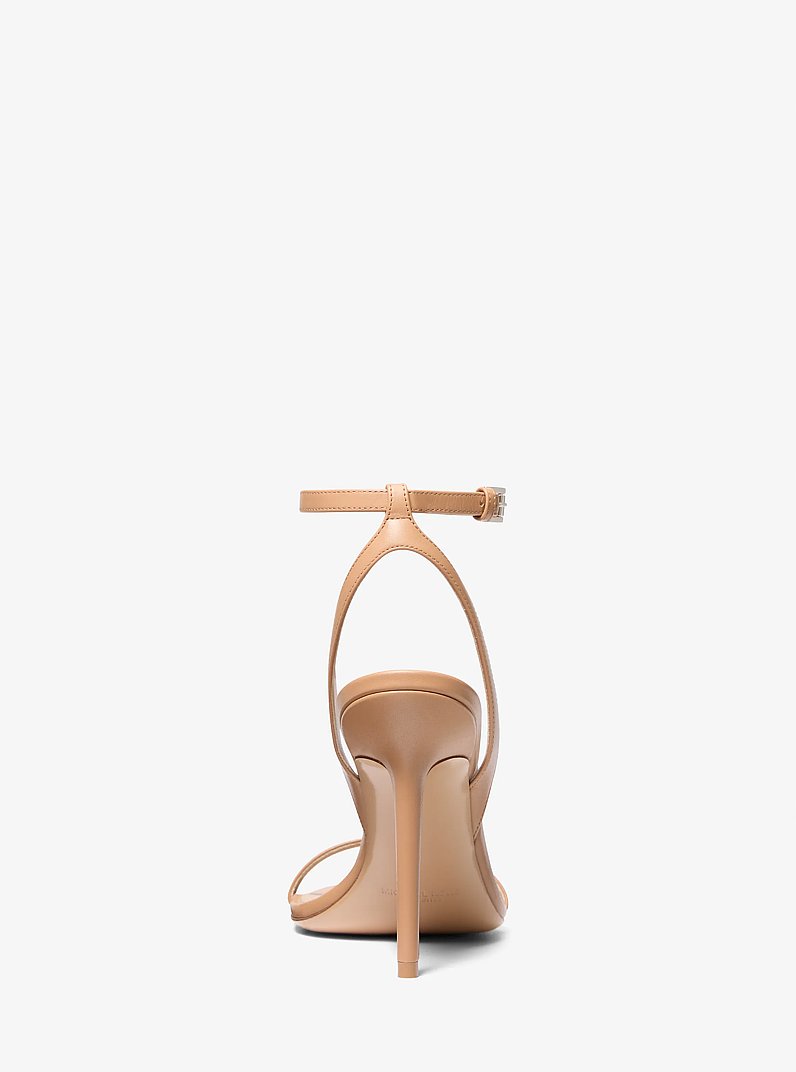 Gwyneth Leather Sandal in SUNTAN | Michael Kors