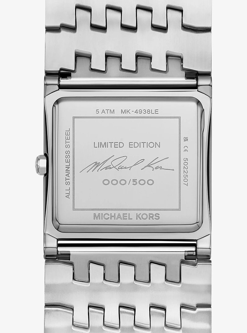 Limited-Edition Georgie Pavé Silver-Tone Watch in SILVER | Michael