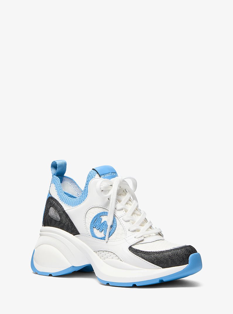Zuma Mixed-Media Trainer in STH PACIFIC | Michael Kors