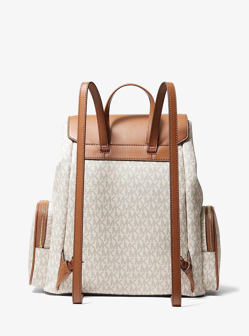 Jet Set Large Logo Backpack in VANILLA | Michael Kors