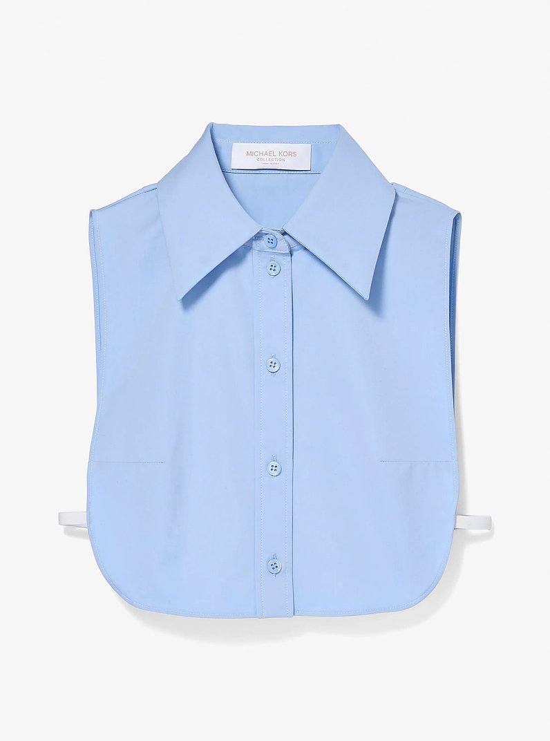Cotton Poplin Dickey in DELFT | Michael Kors
