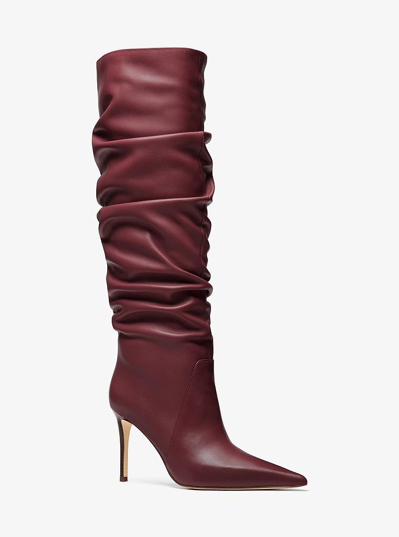 Dawn Leather Boot in OXBLOOD | Michael Kors