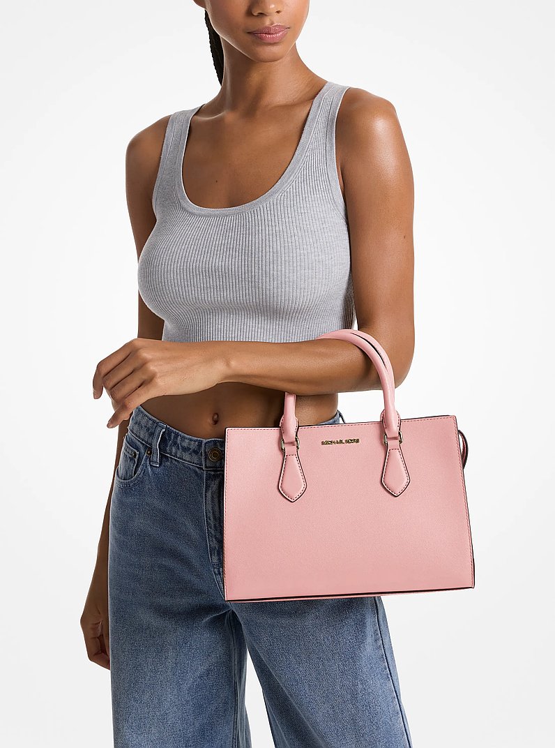 Sheila Medium Satchel in POWDER BLUSH | Michael Kors