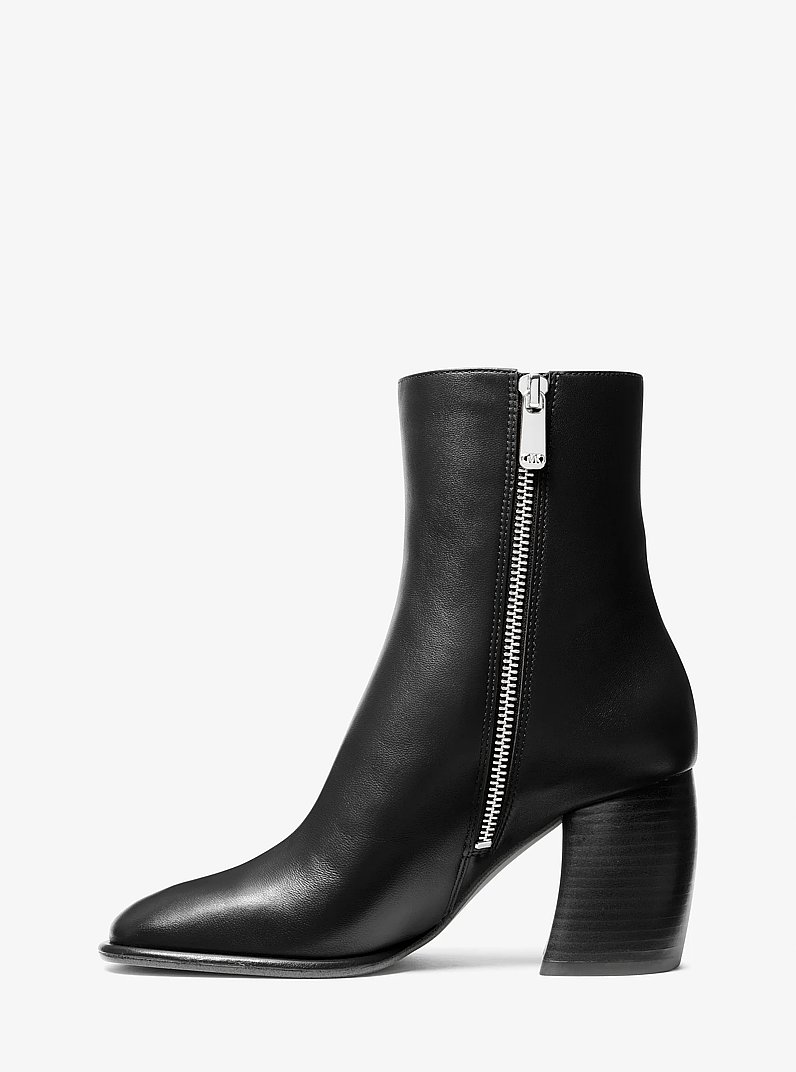 Maude Leather Boot in BLACK | Michael Kors