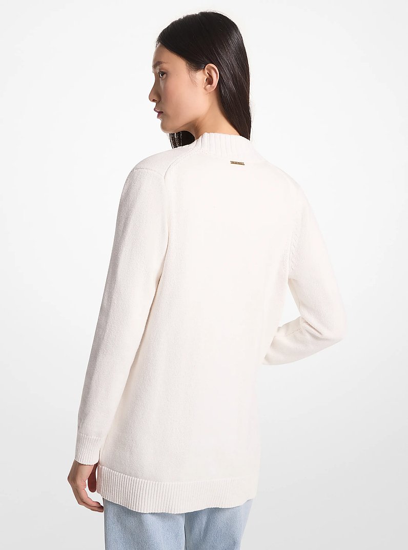 C&aacute;rdigan de algod&oacute;n org&aacute;nico in BLANCO | Michael Kors