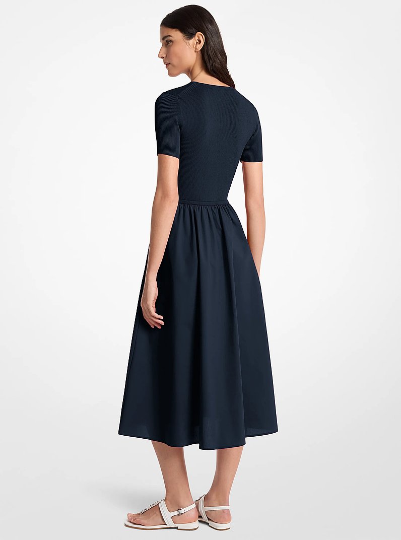 Viscose Blend Midi Dress