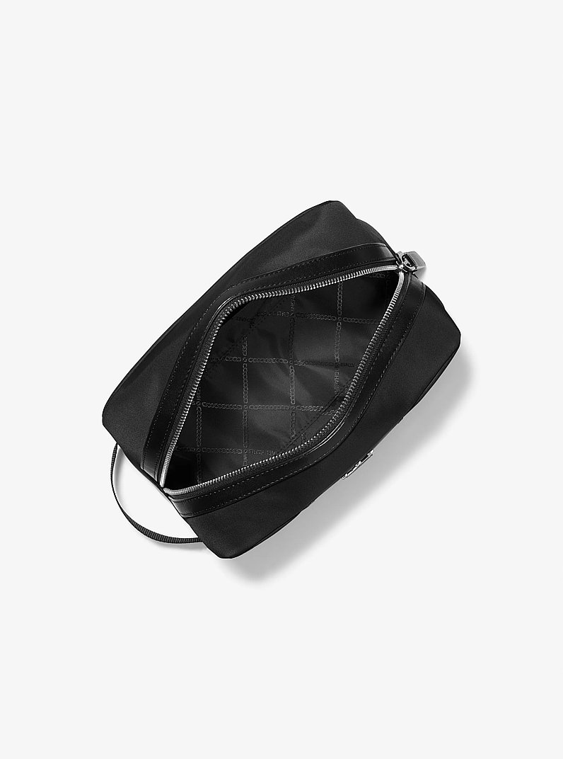 Brooklyn Recycled Nylon Travel Kit in BLACK | Michael Kors
