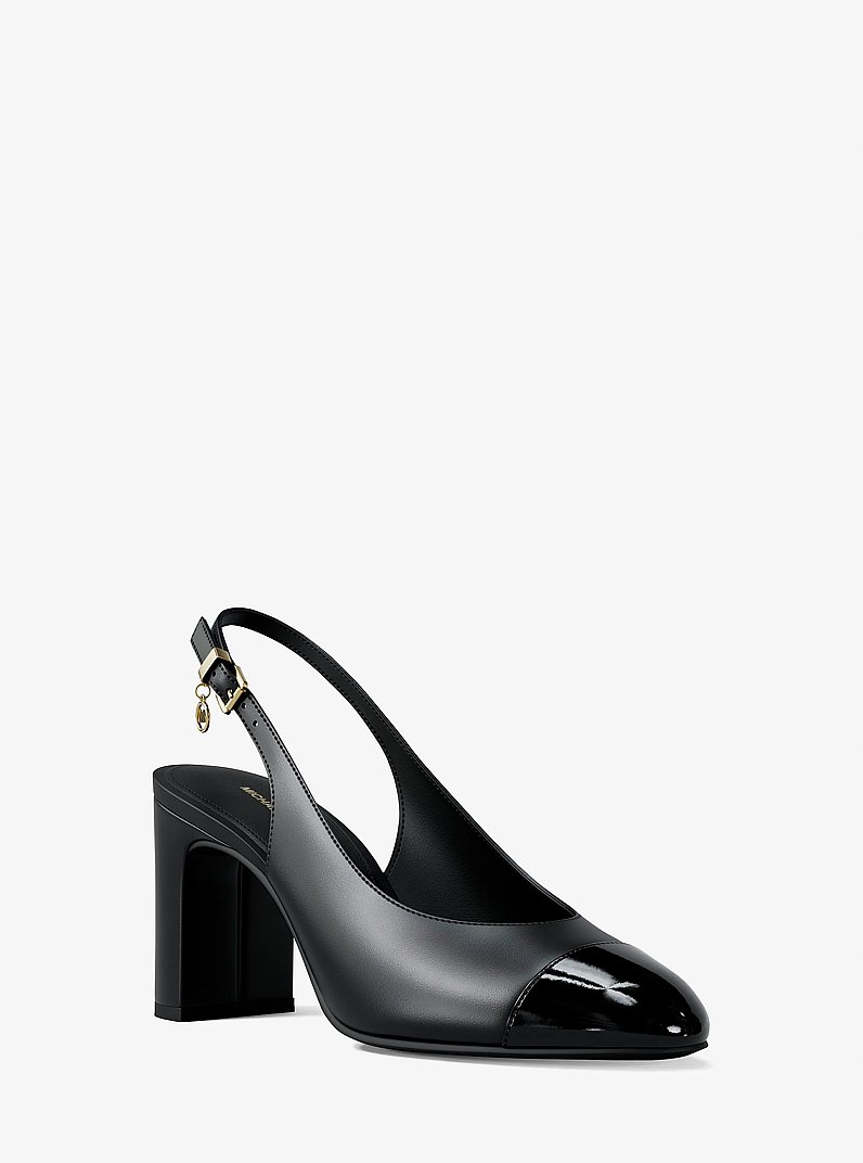 Zapato de sal&oacute;n Piper Flex de piel con tal&oacute;n descubierto in NEGRO | Michael Kors