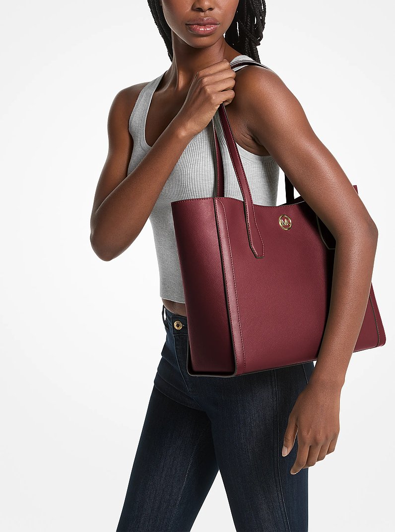 Leida Large Tote Bag in OXBLOOD - Sale | Michael Kors [US]