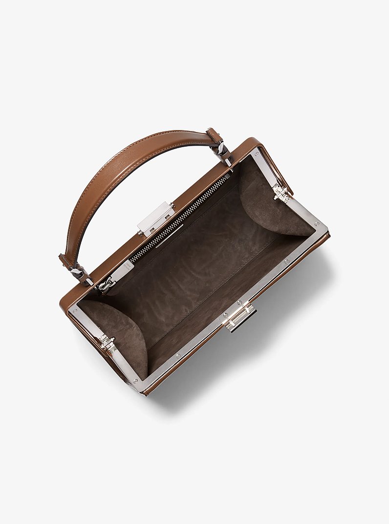 Sac Simone en cuir in CACAO | Michael Kors