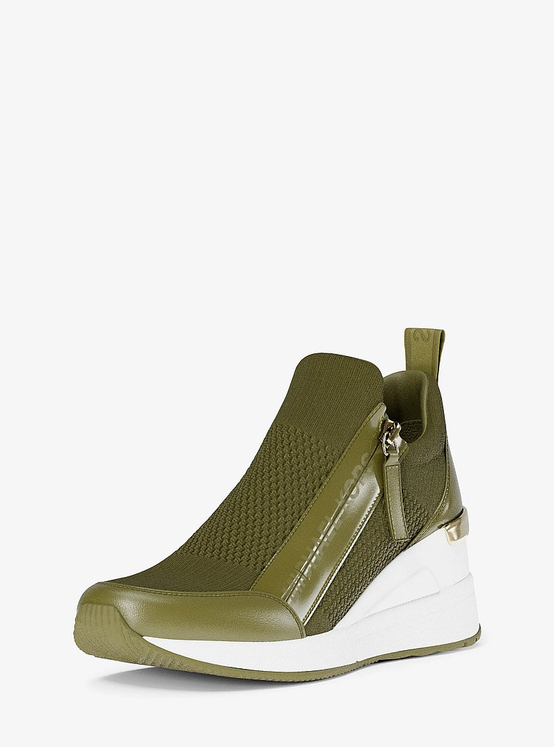 Willis Stretch Knit Trainer in PISTACHIO | Michael Kors