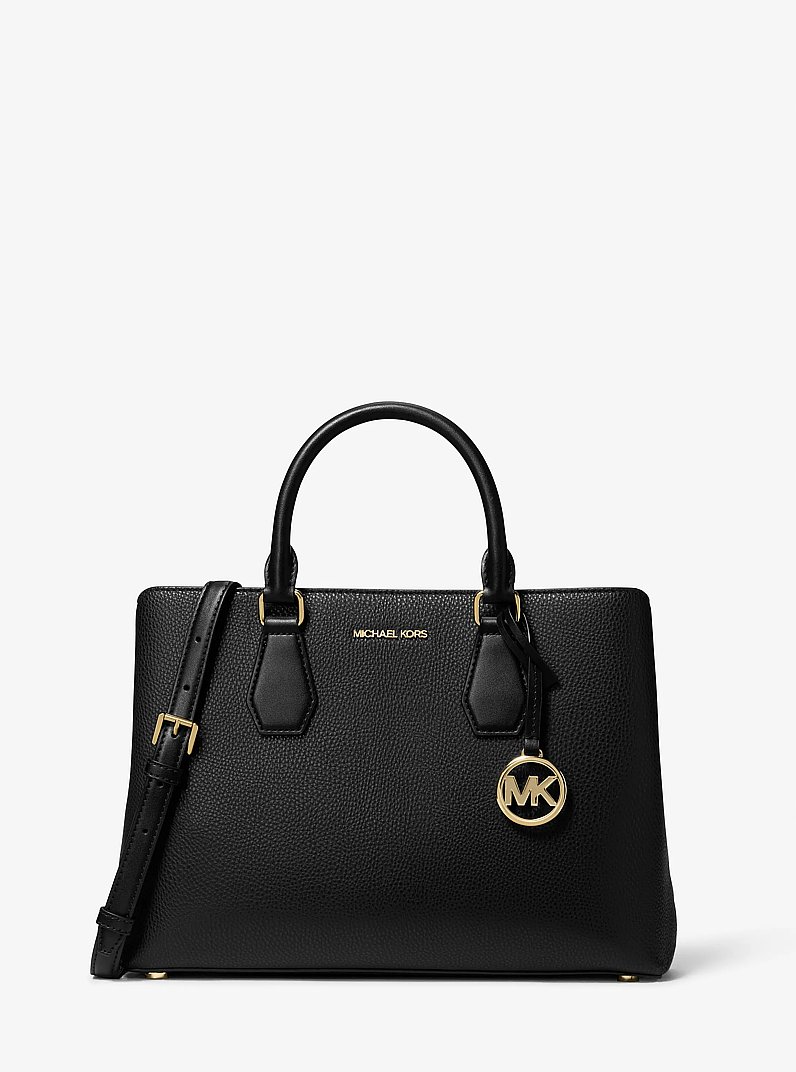 Camille Large Satchel in BLACK | Michael Kors