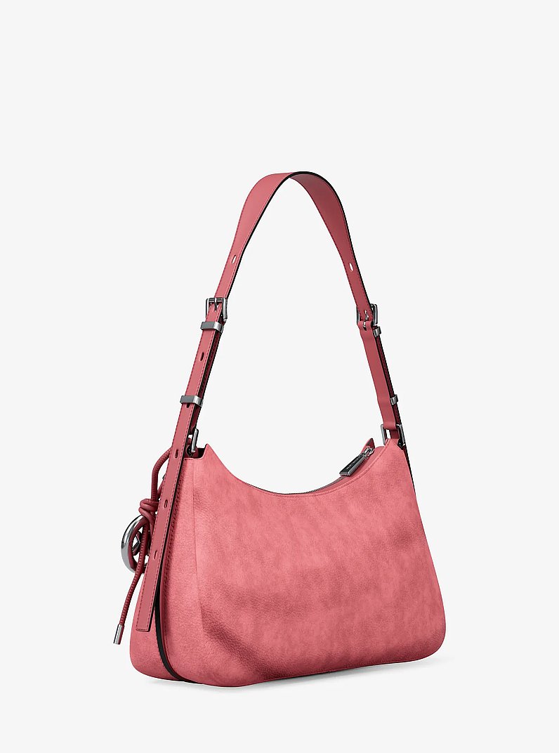 Nolita Medium Nubuck Shoulder Bag in ROSEWOOD | Michael Kors