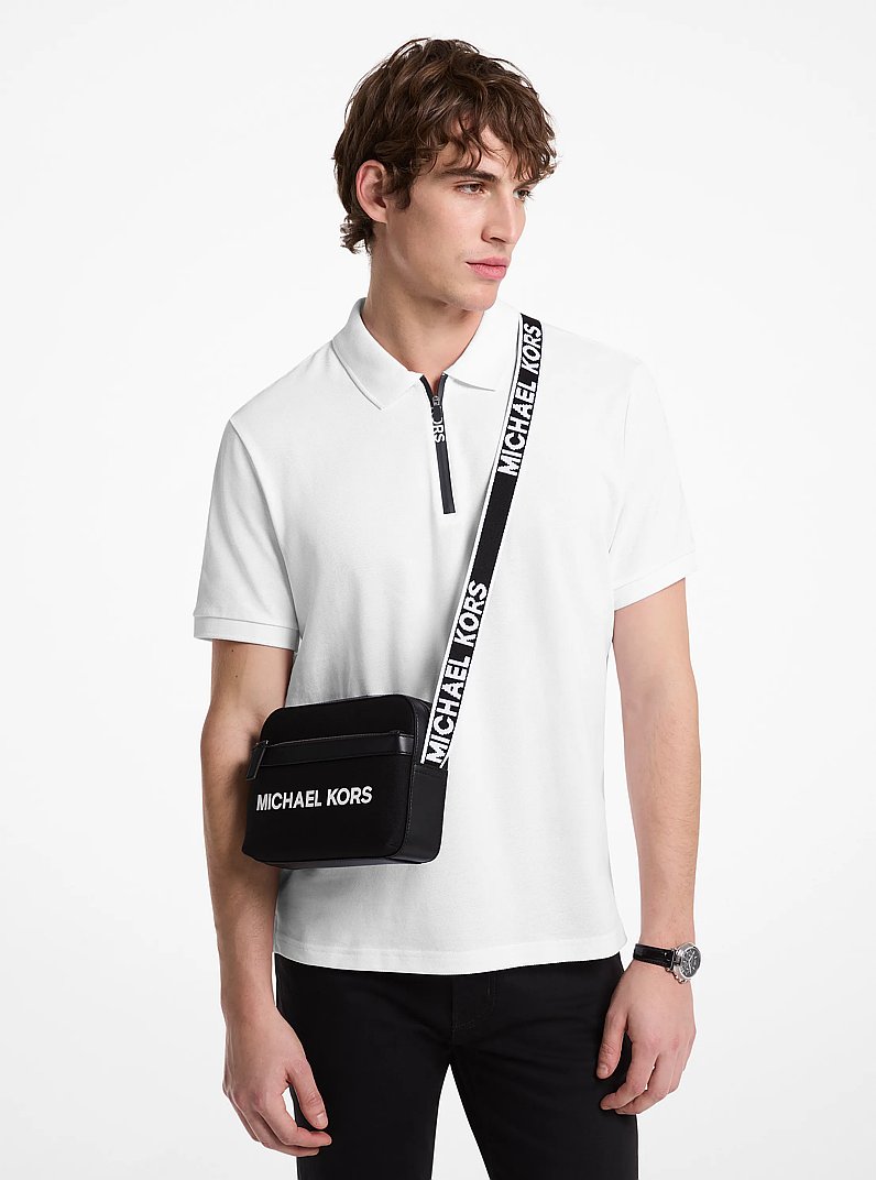 Bandolera Cooper de lona in NEGRO | Michael Kors