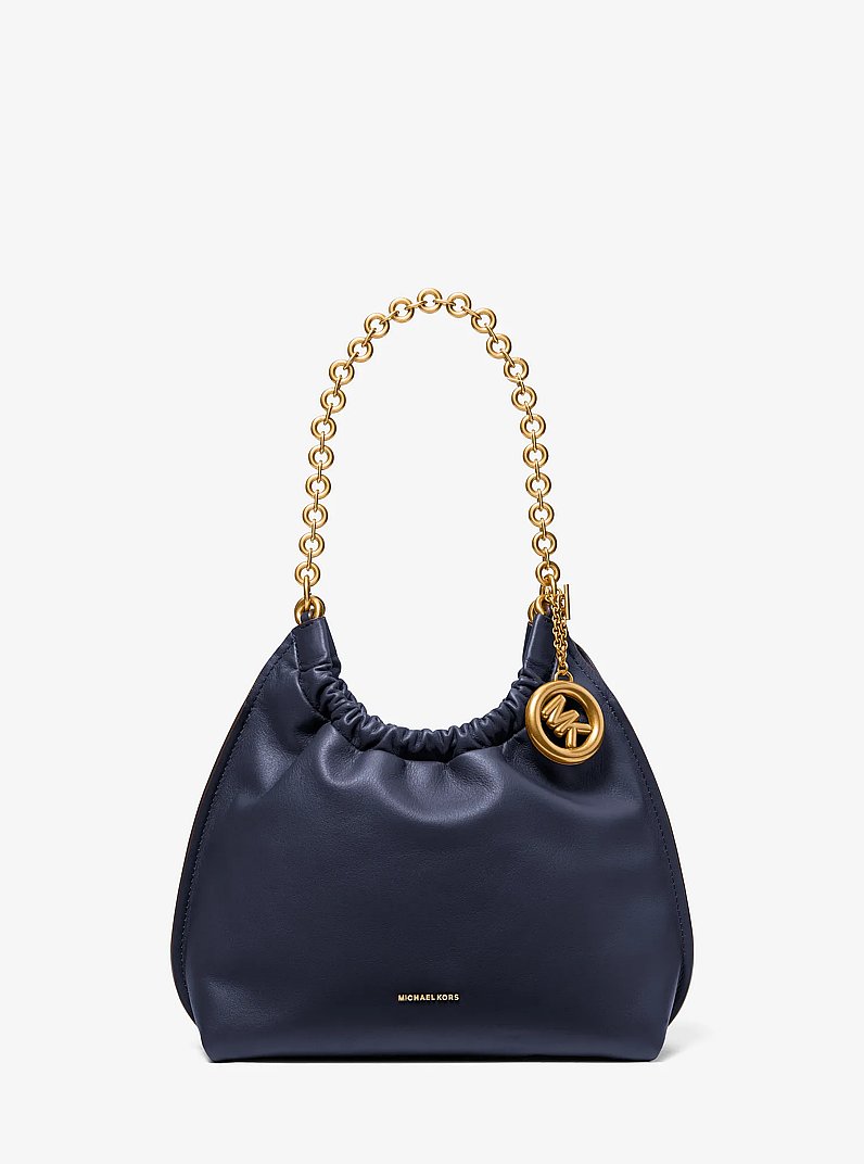 Pochette Indie Medium aus Leder in BLAUGR&Uuml;NES KLEID | Michael Kors