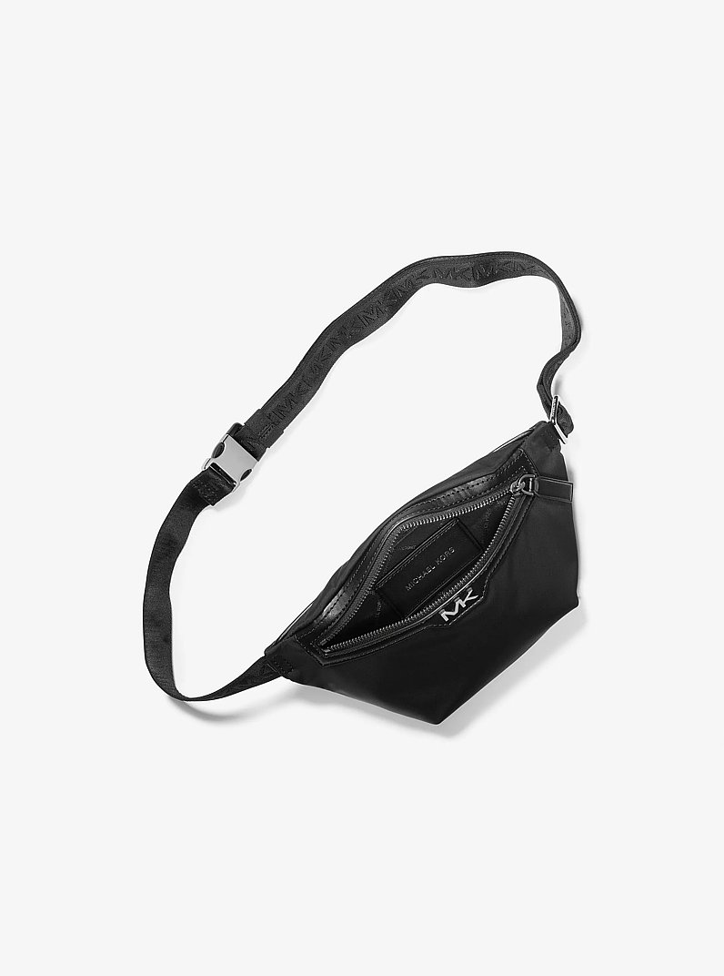 Lautner Nylon Sling Pack in NOIR | Michael Kors