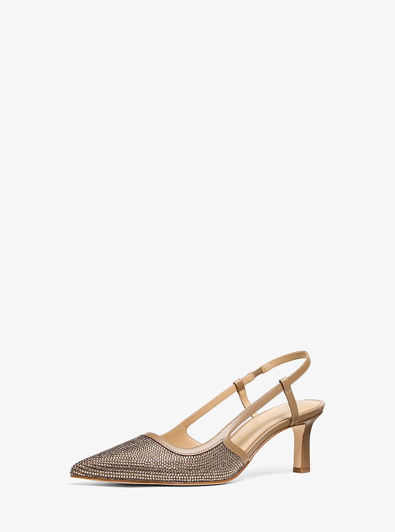 Alora Suede Slingback Pump in HUSK | Michael Kors