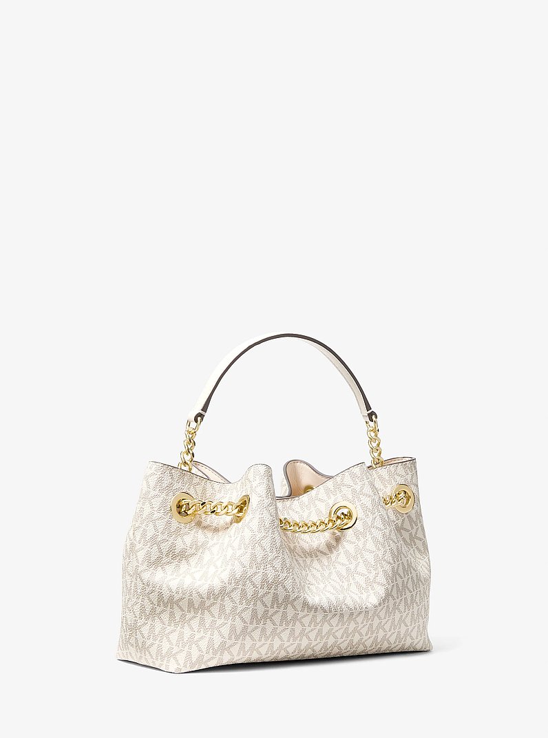 Mina Small Signature Logo Crossbody Bag in LT CRM MULTI | Michael Kors