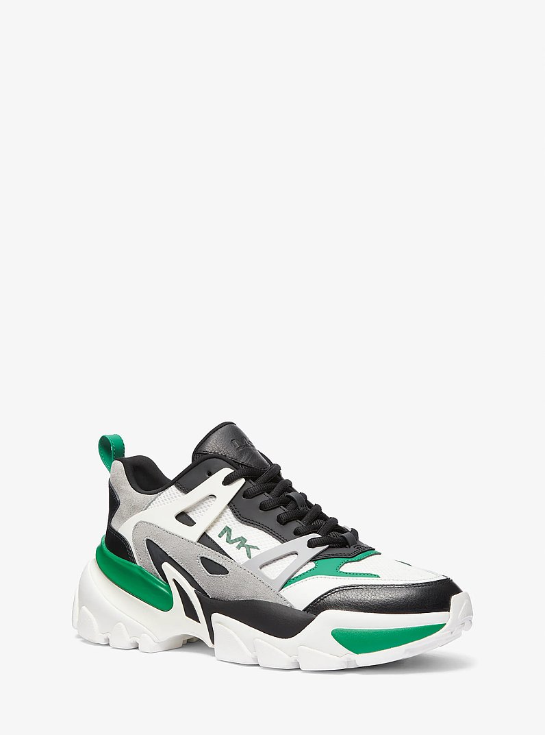 Nick Leather and Mesh Trainer