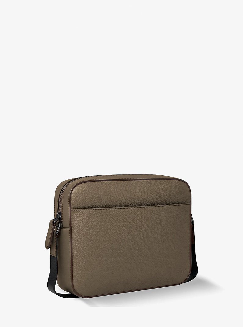 Jet Set Pebbled Leather Crossbody Bag in LODEN | Michael Kors