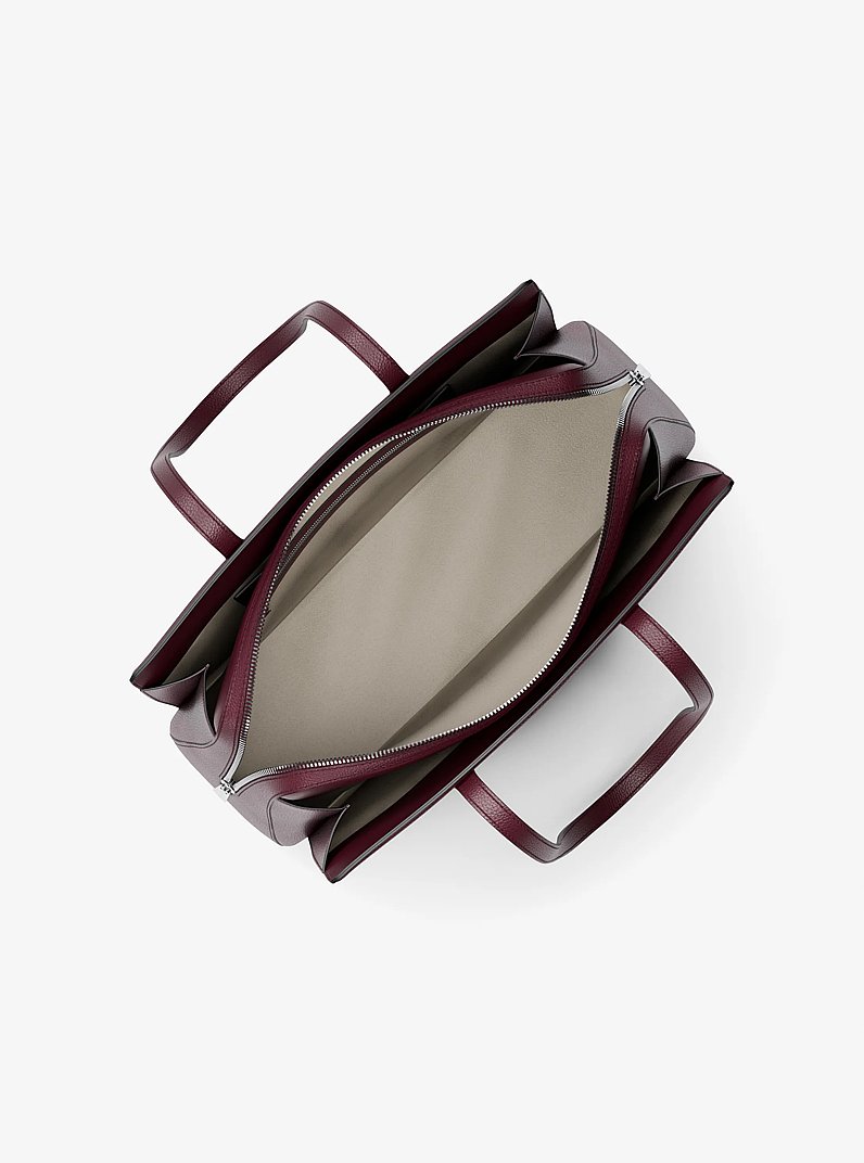 Laila Medium Pebbled Leather Tote Bag