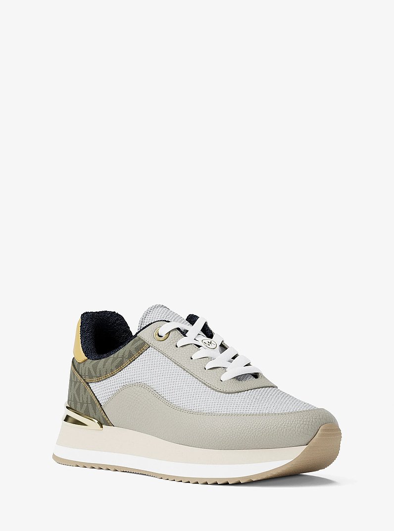 Espadrille Hattie en mat&eacute;riaux multiples in VERT OLIVE | Michael Kors