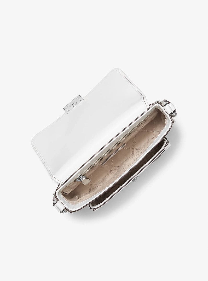 Bradshaw Medium Embellished Crossbody Bag in OPTIC WHITE | Michael Kors