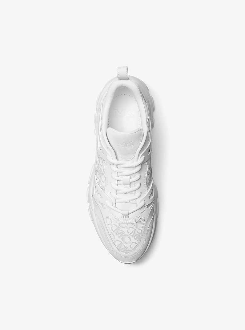 Nick Empire Signature Logo and Leather Trainer