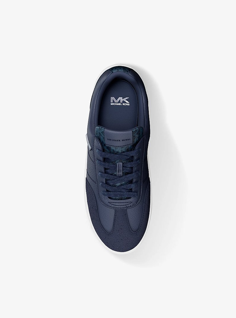 Kai Mixed-Media Sneaker in NAVY | Michael Kors