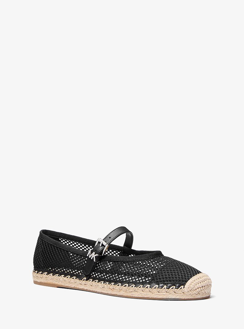 Lynn Mesh Ballet Espadrille in BLACK | Michael Kors