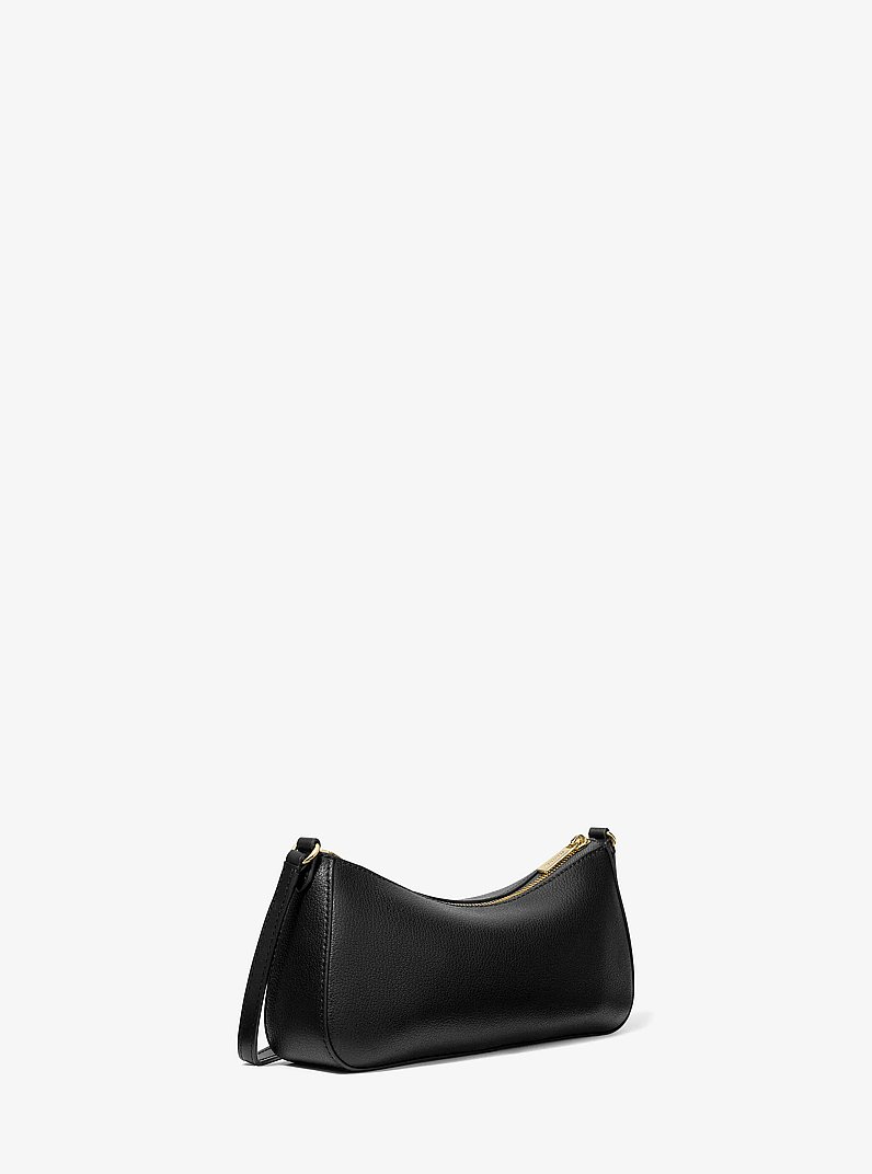 Sammy Small Leather Pochette in BLACK | Michael Kors