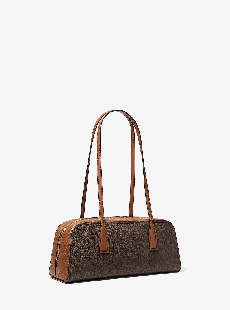 Ashton Signature Logo Shoulder Bag in BROWN | Michael Kors