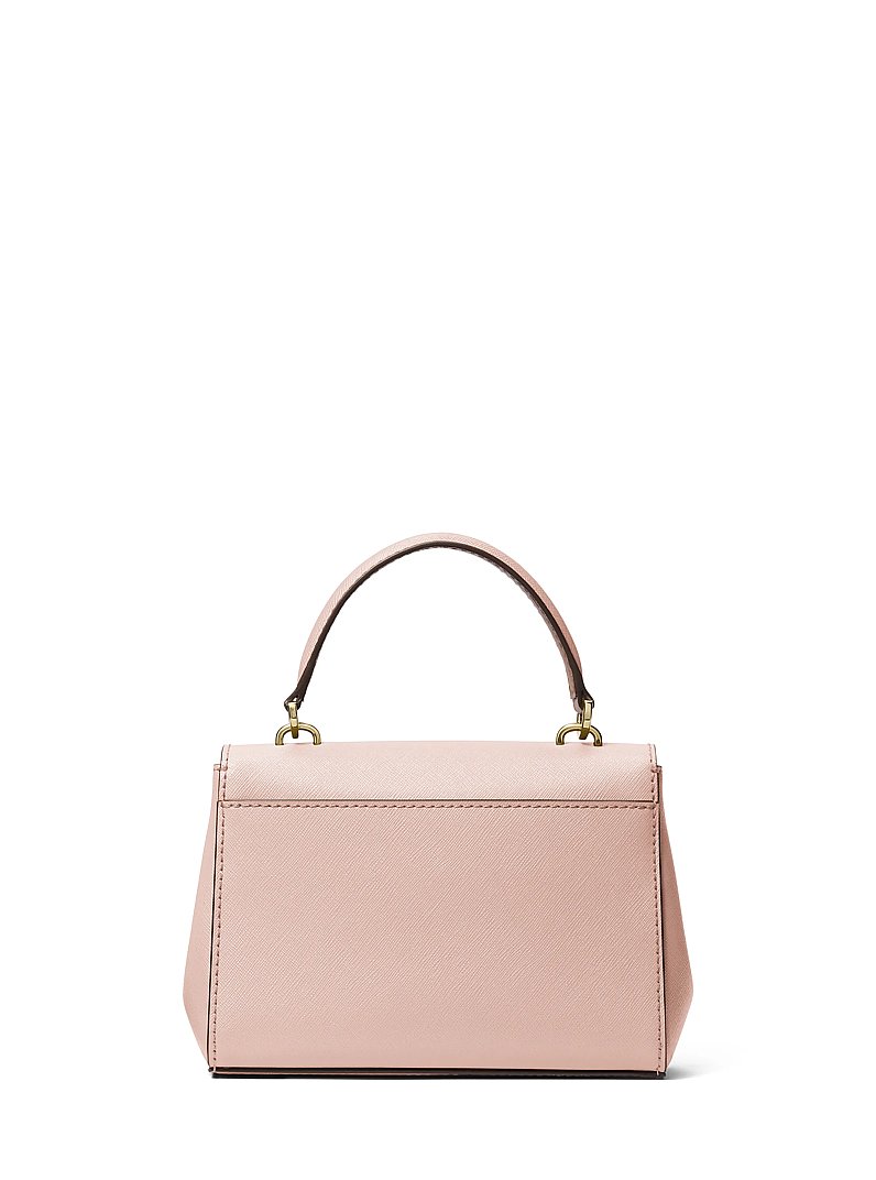 Ava Extra-Small Saffiano Leather Crossbody in SOFT PINK | Michael Kors