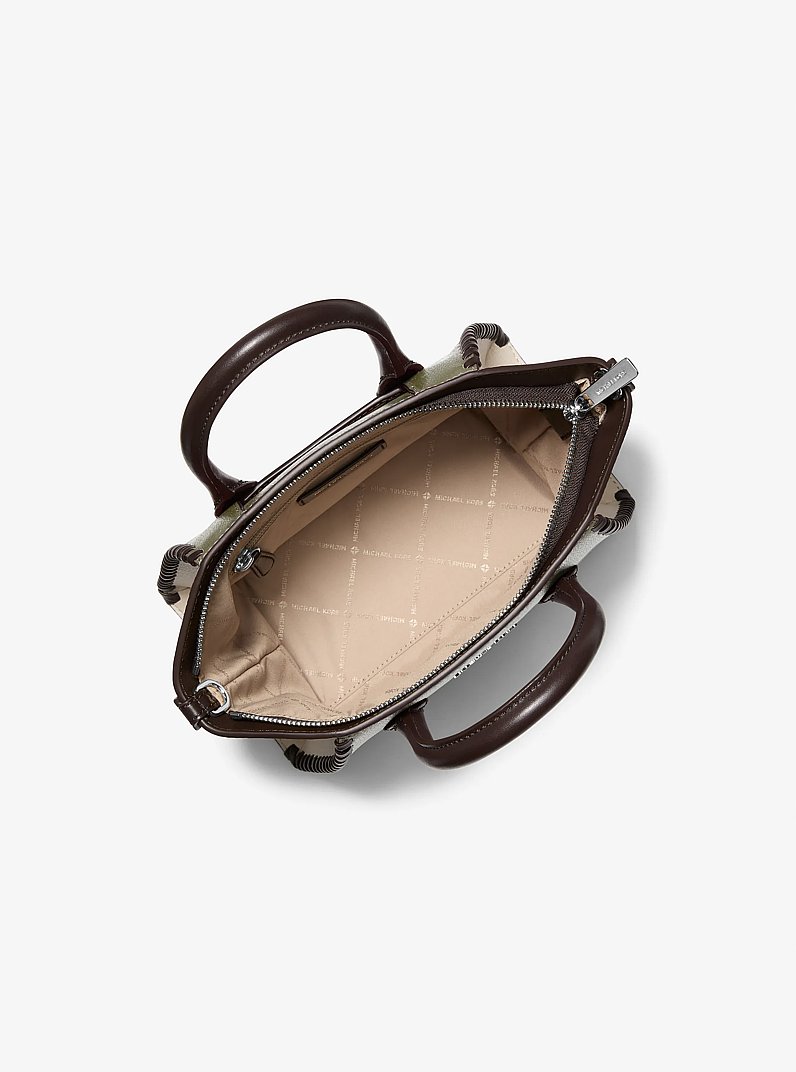 Petite sacoche Avril en cuir in MULTI THYM | Michael Kors