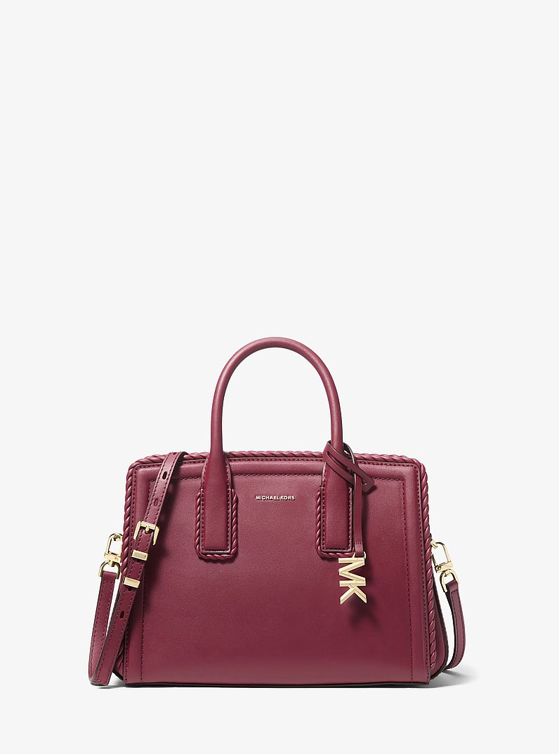 Bolso satchel Laila peque&ntilde;o de piel in MORA | Michael Kors
