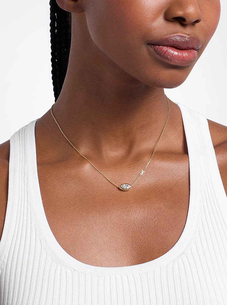 Collar con piedra de marquesa in DORADO | Michael Kors