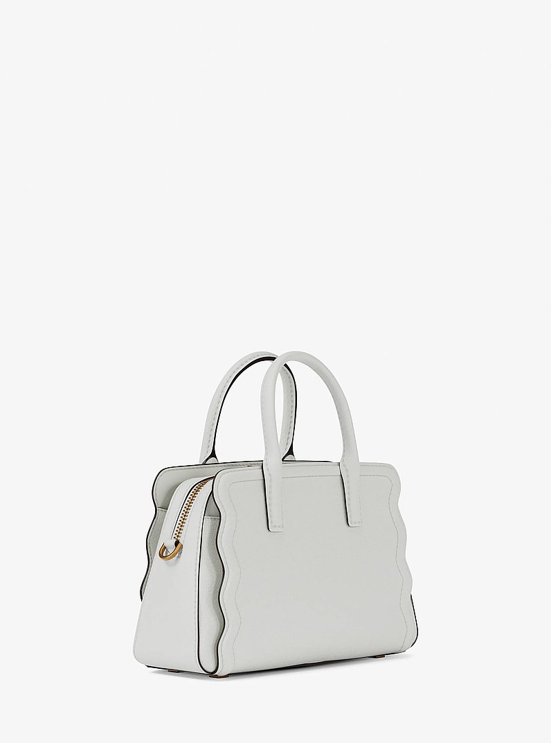 Bolso cruzado convertible Laila extrapeque&ntilde;o de piel granulada in BEIGE P&Aacute;LIDO | Michael Kors
