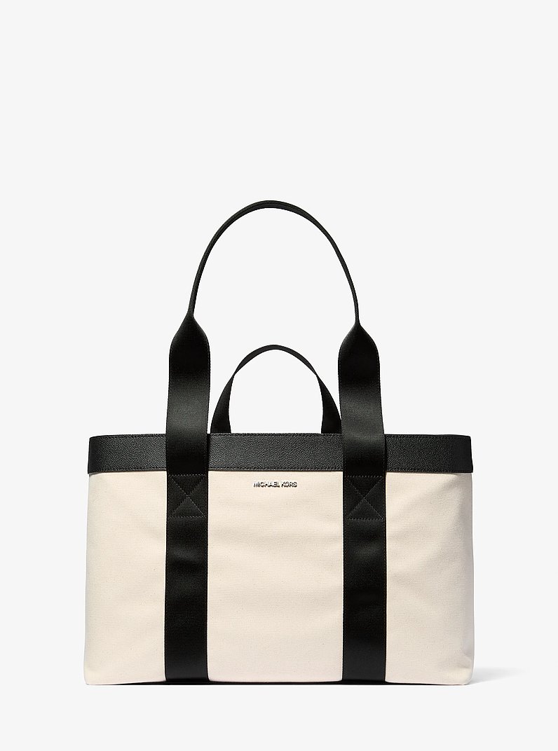 Cooper Canvas Tote Bag in NATURAL | Michael Kors